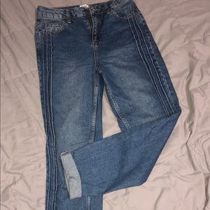 Ribbed Boyfriend Jeans